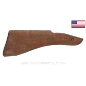 Thompson M1928A1 Buttstock, Wood, No Parts Fitted, w/ Reinforcement Screw Hole, Modified Top Sling Swivel Point *Very Good* 