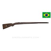 Brazilian 1908 Mauser Stock, 43.5", Stripped, Floral Cartouche, Wood *Fair*