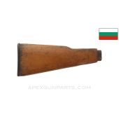 Bulgarian AK-47 Buttstock, Stripped w/ Replacement Buttplate Assembly, *Good*