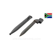 Bayonet #9 For Enfield #4 With Scabbard, South African *Good* 