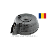 Project AK-47 Magazine, 75rd Drum, 7.62X39, Romanian Military Issue *As-Is* 