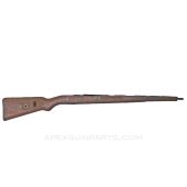 G24(T) Mauser Stock, Early, HEER Marked, Stripped of all Metal Except Bayonet Lug and Butt Plate, WW2 Issue *Good*