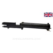 British Vickers MG Partial Display Gun, w/ Original Water Jacket and Left Side Plate w/Live Barrel, 28.5" .303BR *Good* 