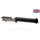 British Vickers MG Partial Display Gun, w/ Original Left Side Plate, Water Jacket & Plugged Barrel, 28.5", No Steam Tube, .303BR *Good* 