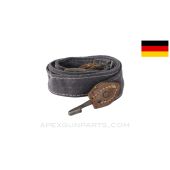 German WWII Paratrooper Fallschirmjäger Bread Bag Strap Helmet Band, Luftwaffe Blue, Original *Very Good*