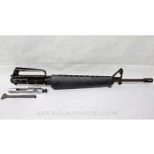 Colt 601 M16 Upper Assembly, 20" Pencil Barrel, Chrome Bolt Assy, Triangle Charging Handle, Early Bend, Painted Receiver, 5.56x45 NATO *Good* 