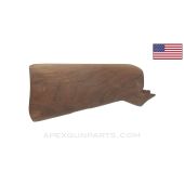 1918 BAR Buttstock, Flat Swivel Cutout, Stained, US Made *NEW* 