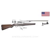 M1 Garand Parts Kit, w/ Wood Stock, Bolt, Trigger Assembly, Op Rod and Sights, No Barrel, .30-06 *Good*