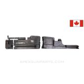 Canadian BREN MK1m Torch Cut Receiver Sections, w/ Rear Sight, No Front Piece, 3 Sections *Good* 