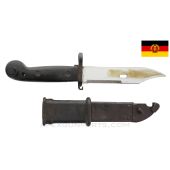 East German AKM Model 59 Bayonet with Steel Scabbard *Good*