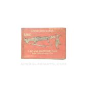 M60 Machine Gun Operator's Manual, Paperback, 1981, TM 9-1005-224-10 *Good*
