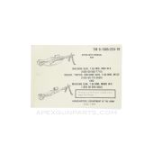 M60 / M60D Machine Gun Operator's Manual, Paperback, 1985, TM 9-1005-224-10 *Good*