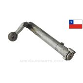 Chilean M1895 Mauser Bolt Body, Stripped, Round Bolt Face, Modified Bolt Handle, 7.92x57mm *Good*