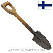 Finnish Pre-WWII Infantry Shovel, All Wood Handle *Good*