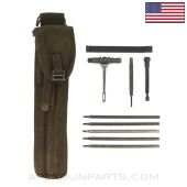 M1 Cleaning Kit, Complete, w/ Canvas Case, .30 Cal, *Good*