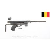 Belgian Vigneron Display SMG, Non-Functional Submachine Gun, w/ 12" Barrel, Project Magazine Well *Good* 