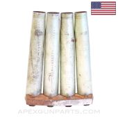 US Navy 40mm Bofors Ammo Clip, 4rds, w/ Spent Casings, WWII Dated *Good*