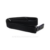 AK47 / AKM / SKS Adjustable Sling, Canvas, Leather Tabs, Black *NEW*