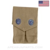 USGI 1911 Magazine Pouch, Canvas, Khaki, Mills Company *Good*