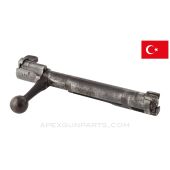 Turkish M93 Mauser Bolt Assembly, Complete, Square Bolt Face, Straight Bolt Handle, 7.92x57mm, *Good*