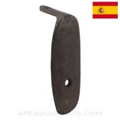 Spanish M1916 Mauser Buttplate, Curved Profile, Blued, *Good*