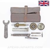 Lewis Gun Spare Parts & Tool Wallet Set, WWI *Good*