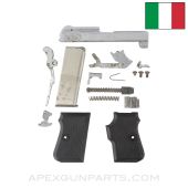 Tanfoglio Titan Pistol Parts Kit, Chrome, Black Grips, w/ Magazine, 7rd, Cal. .25 *Good*