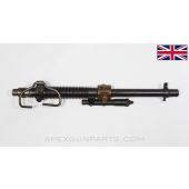 British Hotchkiss M1909 "Portative" LMG Barrel, 23.5", w/ Carry Handle Frame, Sheared Front Sight Dovetail, .303BR *Good* 