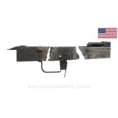 AK Bulged Trunnion Set, Front / Rear Trunnion, Trigger Guard Assembly & Bullet Guide, Stamped Demilled Receiver Sections, US Made *Unused*