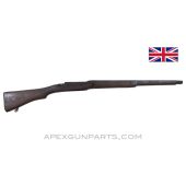 P14 Enfield Rifle Stock, 42", Partially Stripped, w/ Volley Sight Cut, Depot Repaired, Wood, *Good* 