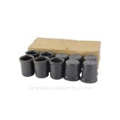 20mm Aircraft Cannon Muzzle Covers, 10 Pack, Black Polymer *Unused*