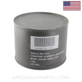 USGI C2A1 40mm Gas Mask Filter Canister, CBRN *NIW*