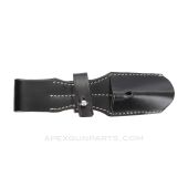 German K98k Mauser Bayonet Frog, Black Leather, Aftermarket MFG, *NEW*