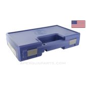 S&W Pistol Case, Blue Plastic, Foam Lined, Used