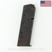 Colt 1911 Magazine, 7rd, Follower Style May Vary, .45 Auto *Fair* 