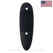 L.C. Smith 12 Gauge NID Shotgun Buttplate, Black Polymer, *New Manufactured*