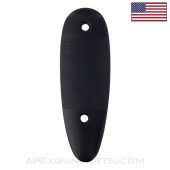 Fox Sterlingworth 12 Gauge Shotgun Buttplate, Black Polymer, *New Manufactured*
