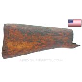 1918 BAR Buttstock, Flat Swivel Cutout, Stripped, Wood *Fair*