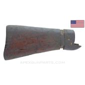 1918 BAR Buttstock, Flat Swivel Cutout, Stripped, Modified, Wood *Fair*