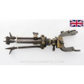 Hotchkiss "Portative" LMG Crows Foot Tripod, Missing Mount Ear *As-Is* 