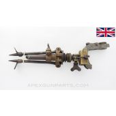 British Hotchkiss M1909 "Portative" LMG Crows Foot Tripod, Missing Mount Ear & Leg *As-Is*