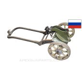 Russian 1910 Maxim Sokolov Wheeled Carriage Mount Assembly, No Shield or Mount Pin *Fair* 