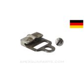 German Maxim MG-08 Top Cover Latch, w/ Spring & Screw, Silver Painted *Good*