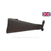 STEN Mk 5 Wood Buttstock w/Hardware, Brass Buttplate *Very Good* 