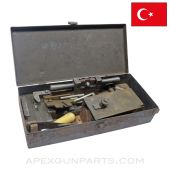 Turkish Hotchkiss M1922 Strip Loader Set, Complete, w/ Transit Case, 7.92x57 Mauser *Fair*