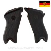 East German "VOPO" Luger P-08 Pistol Grip Set, Black Plastic *Very Good*