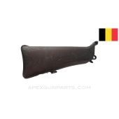 FN Model D Buttstock Assembly w/ Buffer Mechanism and Butt Plate, Type 2, Wood *Good* 