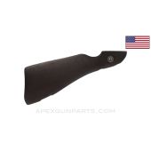 Thompson M1A1 Buttstock, Bottom Sling Swivel Point, Stripped w/ Reinforce Bolt, Cracked, *Fair*