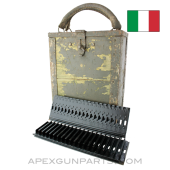 Breda M37 Feed Strips, Set of 12 in Wood Transit Case *Good*