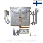 Finnish Gunners Tool Set w/Case for Lahti-Saloranta LS-26 / MAXIM / Degtarev w/ Various Tools *Good*